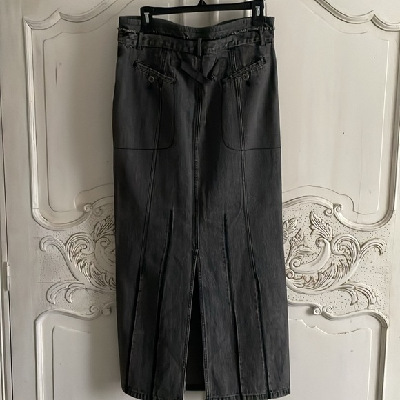 Sandwich black denim maxi skirt - Picture 4 of 7